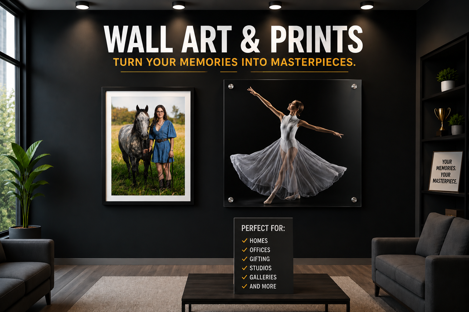 Illustrated wall art display from the Thomas Hopkins Photography media library
